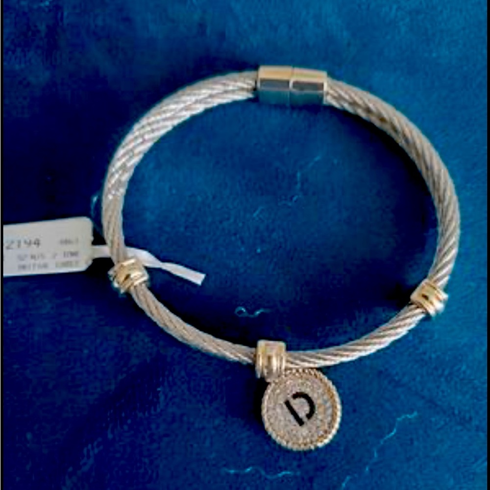 Initial "D" Cable Stylish Design Bracelet - image 1